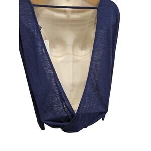 NWT Whbm sz XS womens OPEN BACK long sleeve modal lightweight layering top NEW